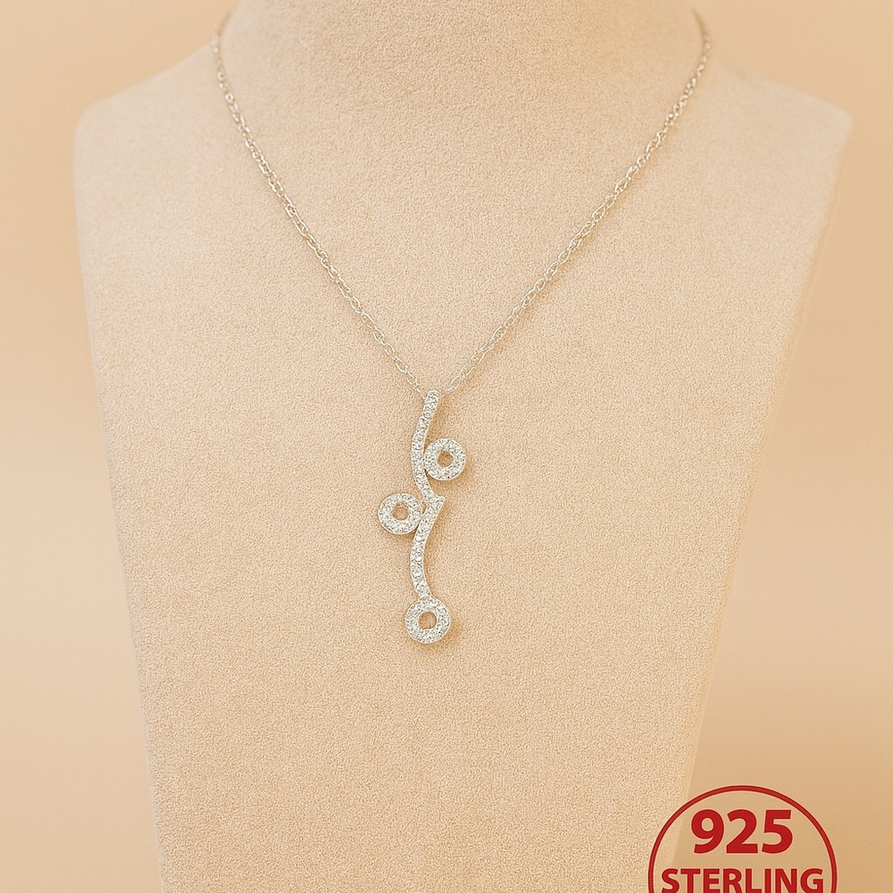 Stamped Sterling Silver Necklace